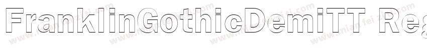 FranklinGothicDemiTT Regular字体转换